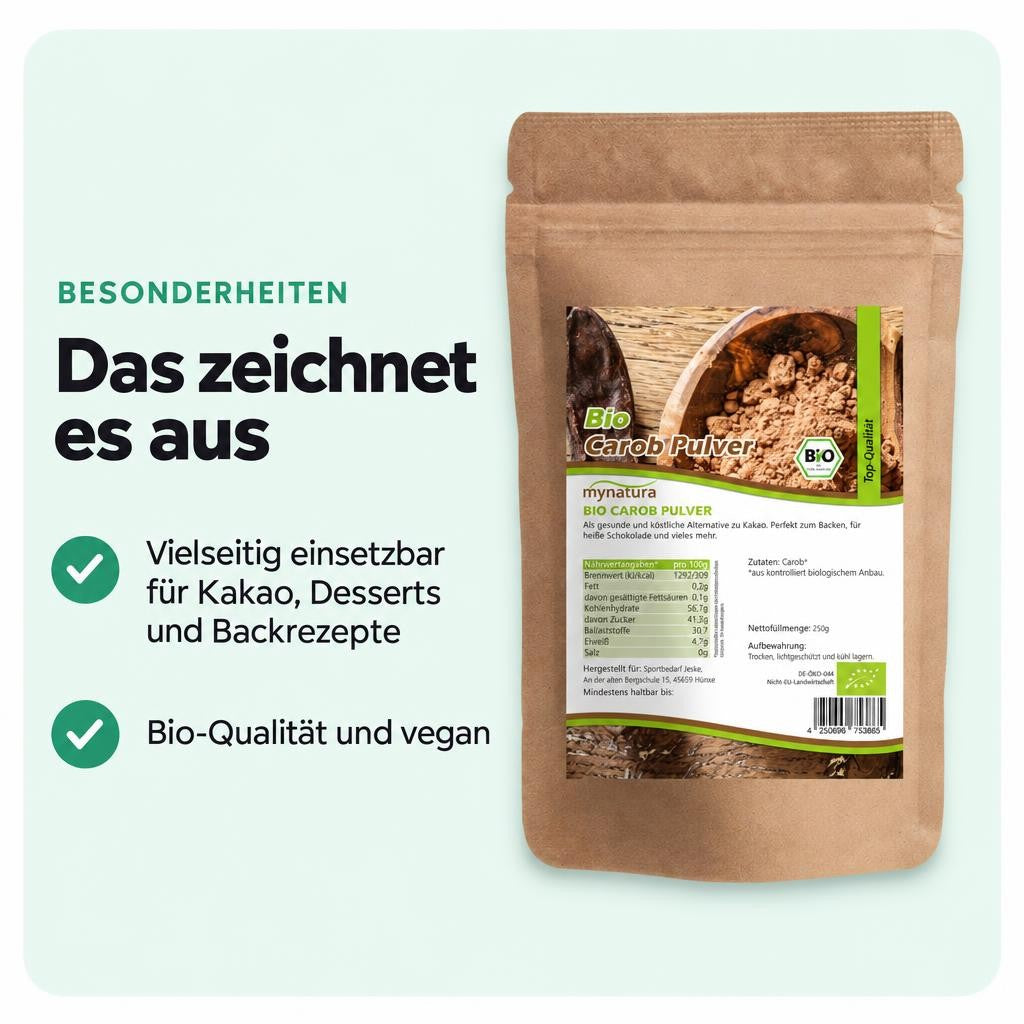 Mynatura Bio Carob Pulver – in verschiedenen Größen – Bild 5