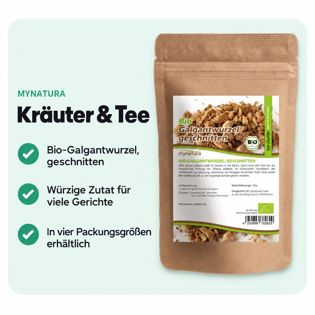 Mynatura Bio Galgantwurzel geschnitten in verschiedenen Größen – Bild 2