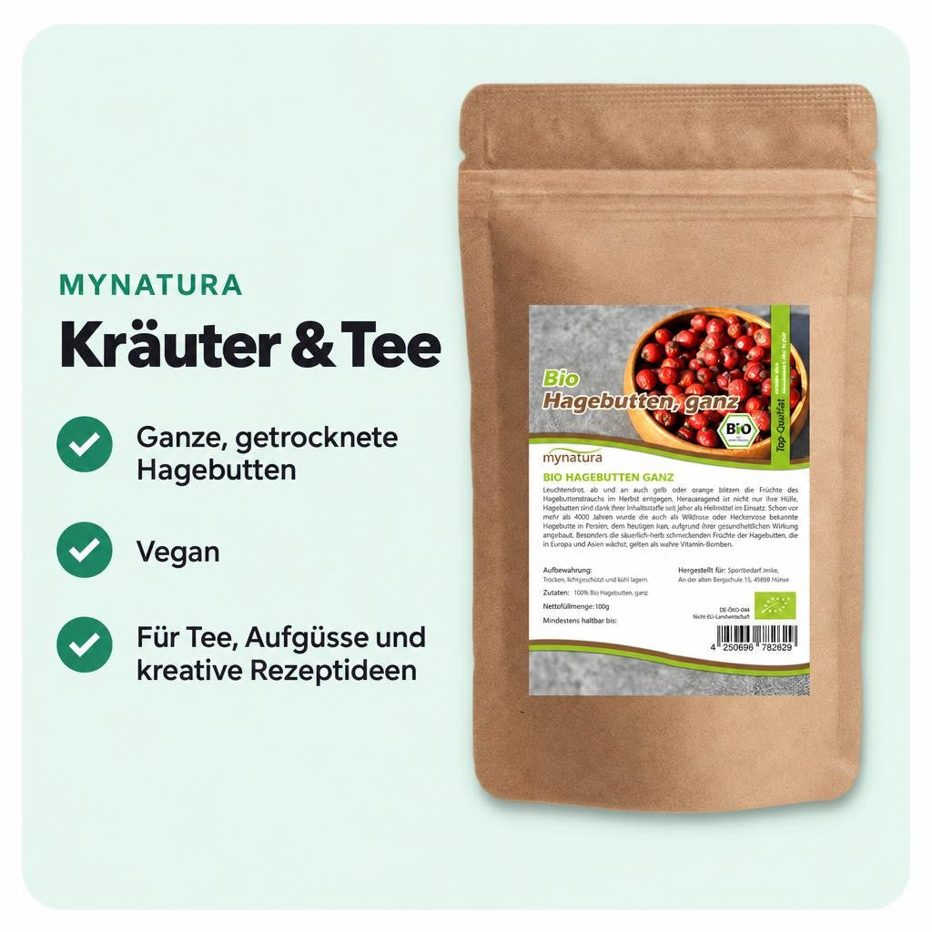 Fruchtig-aromatische ganze Hagebutten für Tee, Aufgüsse und Rezepte.