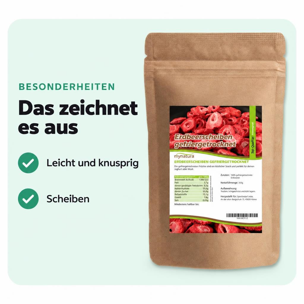 Mynatura Erdbeerscheiben gefriergetrocknet - 350g – Bild 5