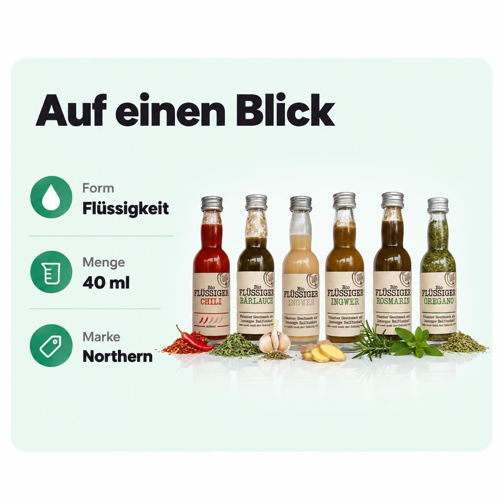 Northern Greens Flüssige Bio Kräuter - verschiedene Sorten 40ml – Bild 3