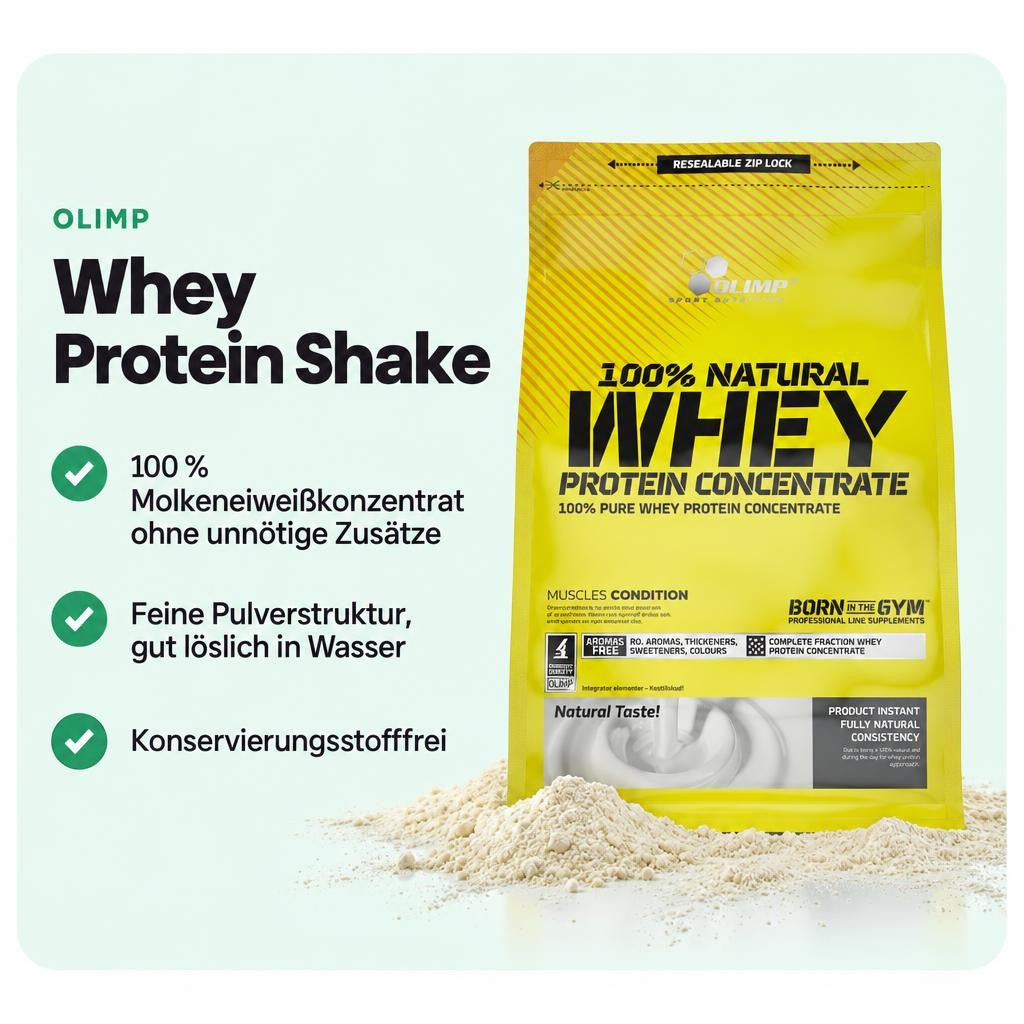 Klassisches Whey-Protein-Konzentrat in der 700-g-Dose für Sport und Fitness.