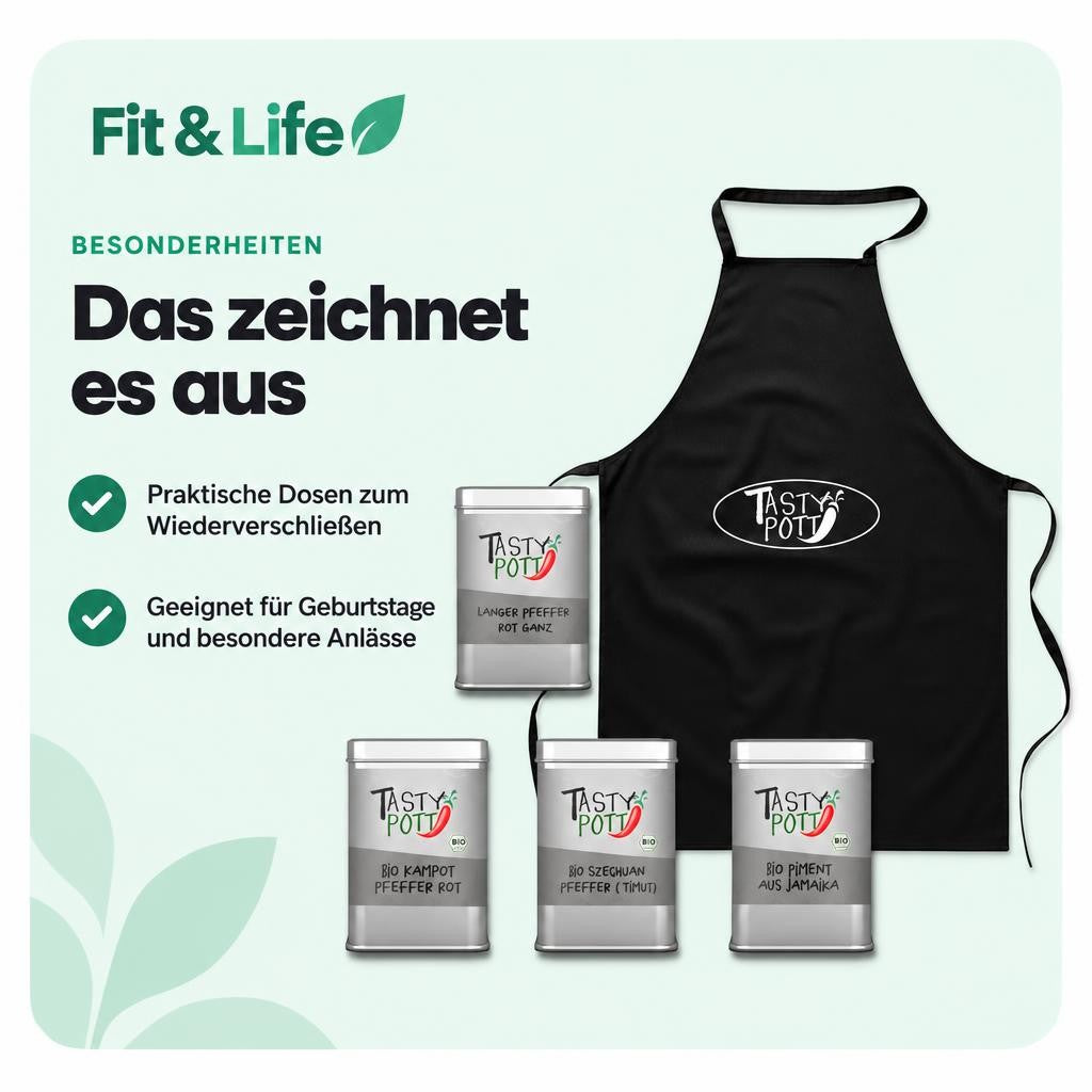 Tasty Pott Pfeffer Set | Gewürz Set Nr. 5 Pfeffer der Welt – Bild 5