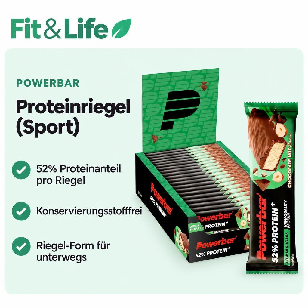 PowerBar 52% Protein Plus 20x 50g Box – Bild 2