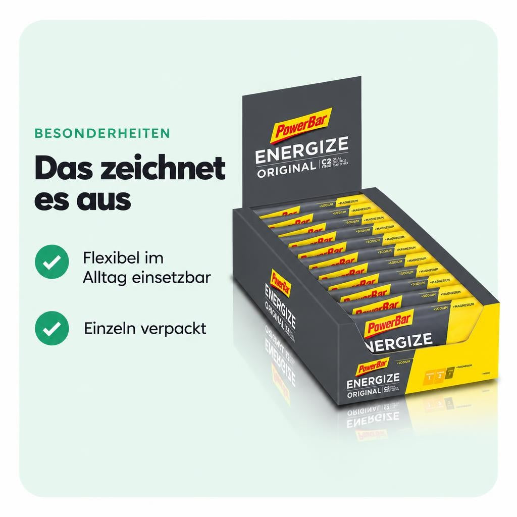 PowerBar New Energize Bar 25 x 55g Energy Riegel Box – Bild 5