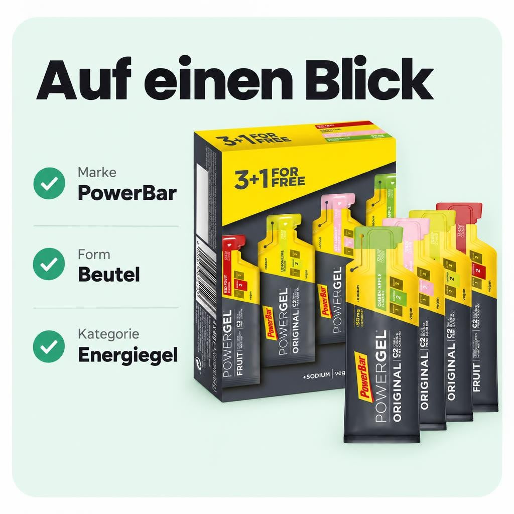 Powerbar POWERGEL HYDRO Promopack 3+1 gratis – Bild 3