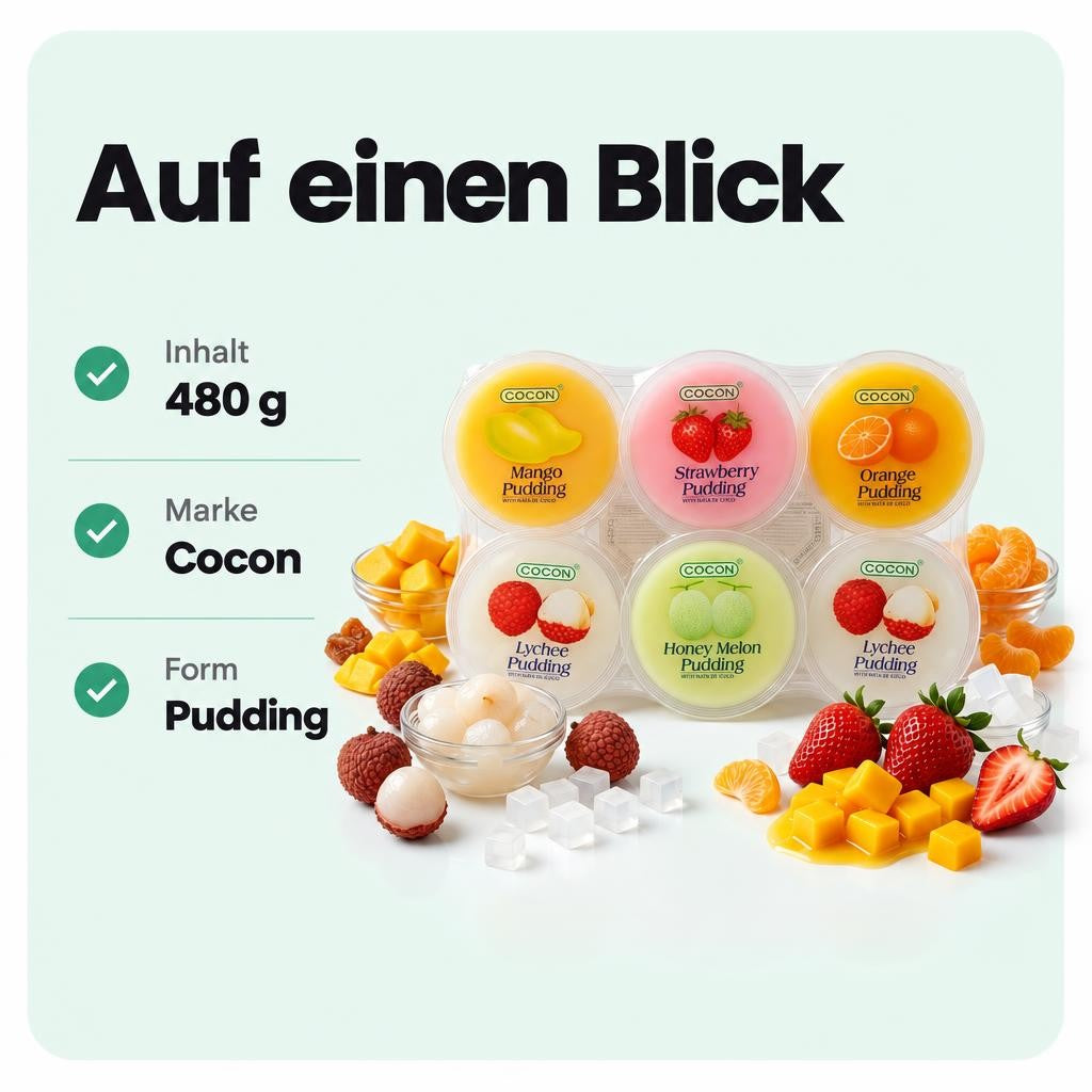 Cocon Pudding Fruchtgeschmack - 480g – Bild 3