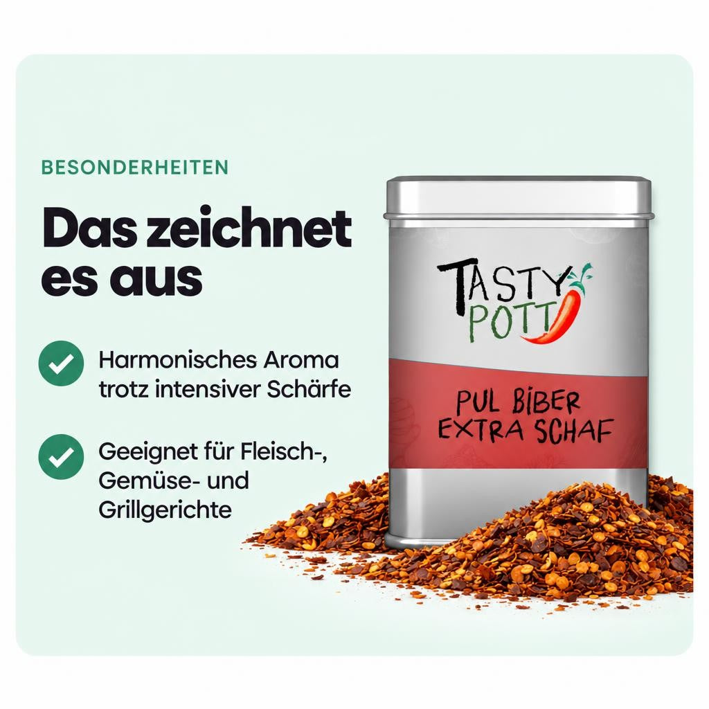 Tasty Pott Pul Biber extra scharf 50g Dose – Bild 5