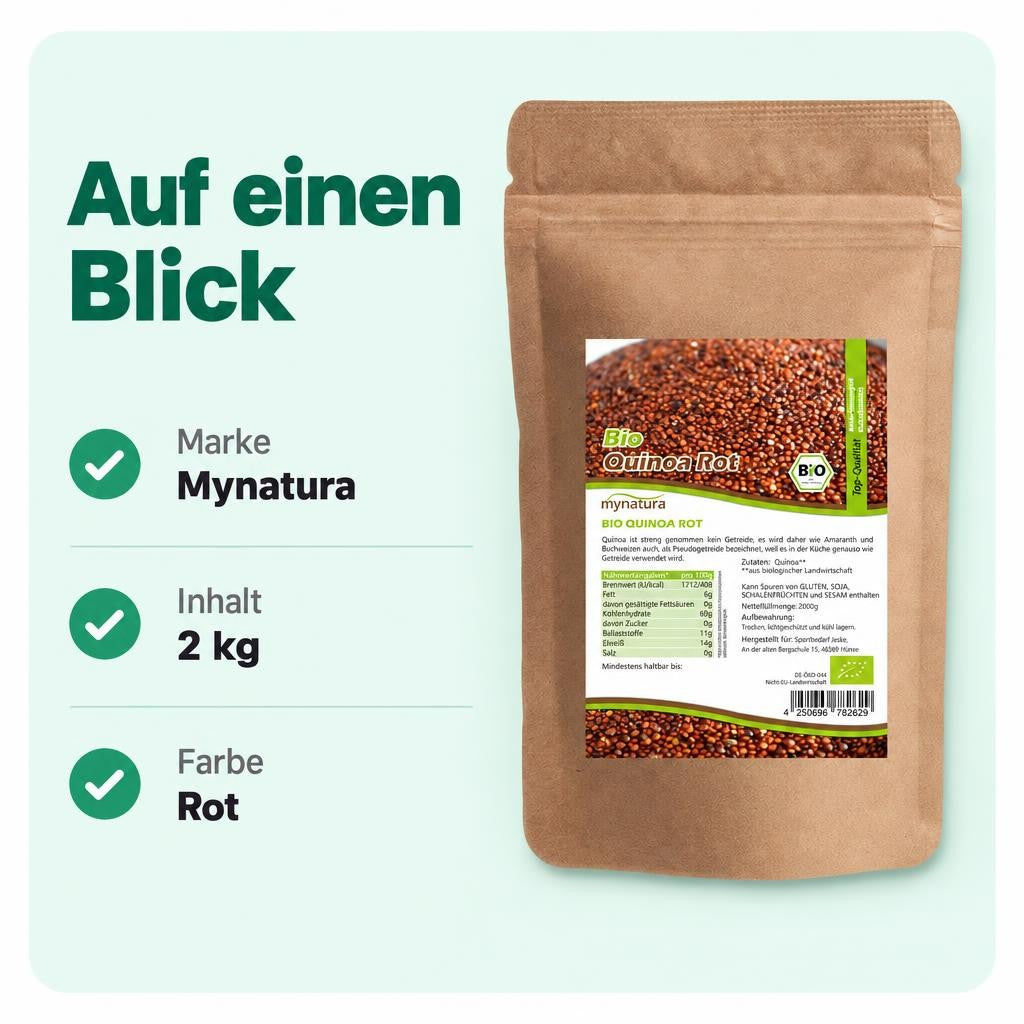 Mynatura Rotes Bio Quinoa 2kg – Bild 3