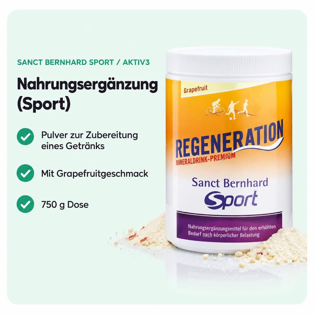 Getränkepulver mit fruchtigem Grapefruitgeschmack für aktive Tage.