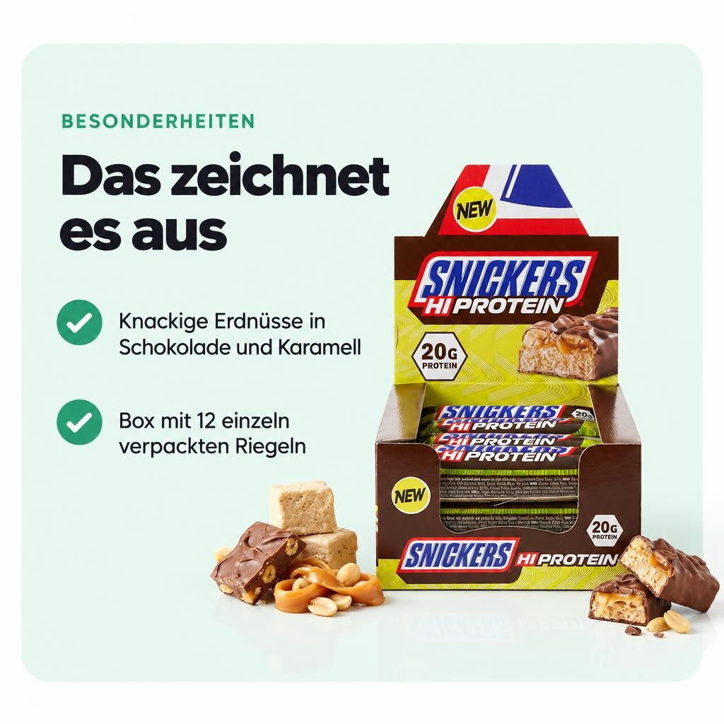 Snickers Hi Protein Riegel - 12x55g – Bild 5