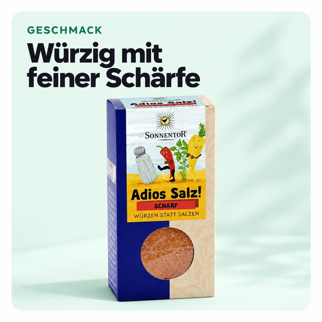 Sonnentor Adios Salz Scharfe Gemüsemischung (3x 50g) – Bild 4