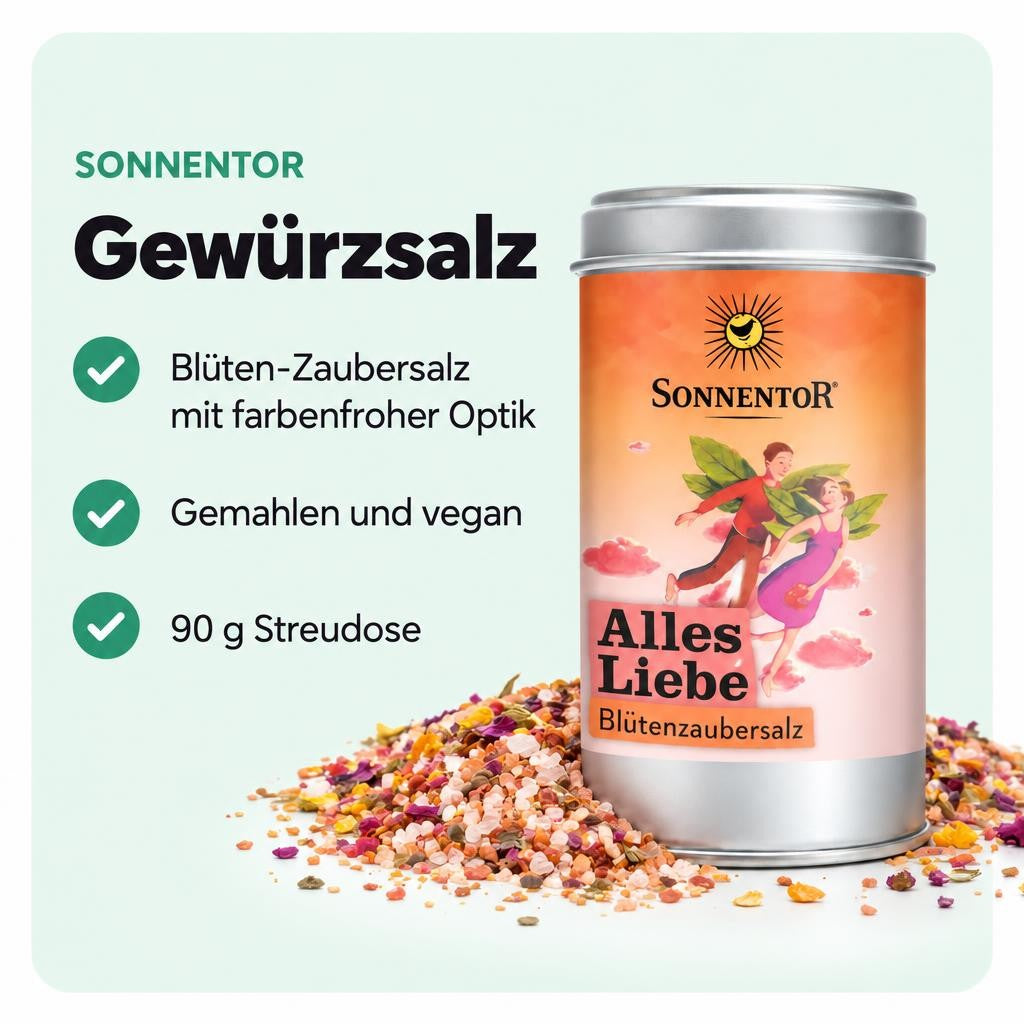 Sonnentor Alles Liebe Blüten-Zaubersalz - 90g – Bild 2