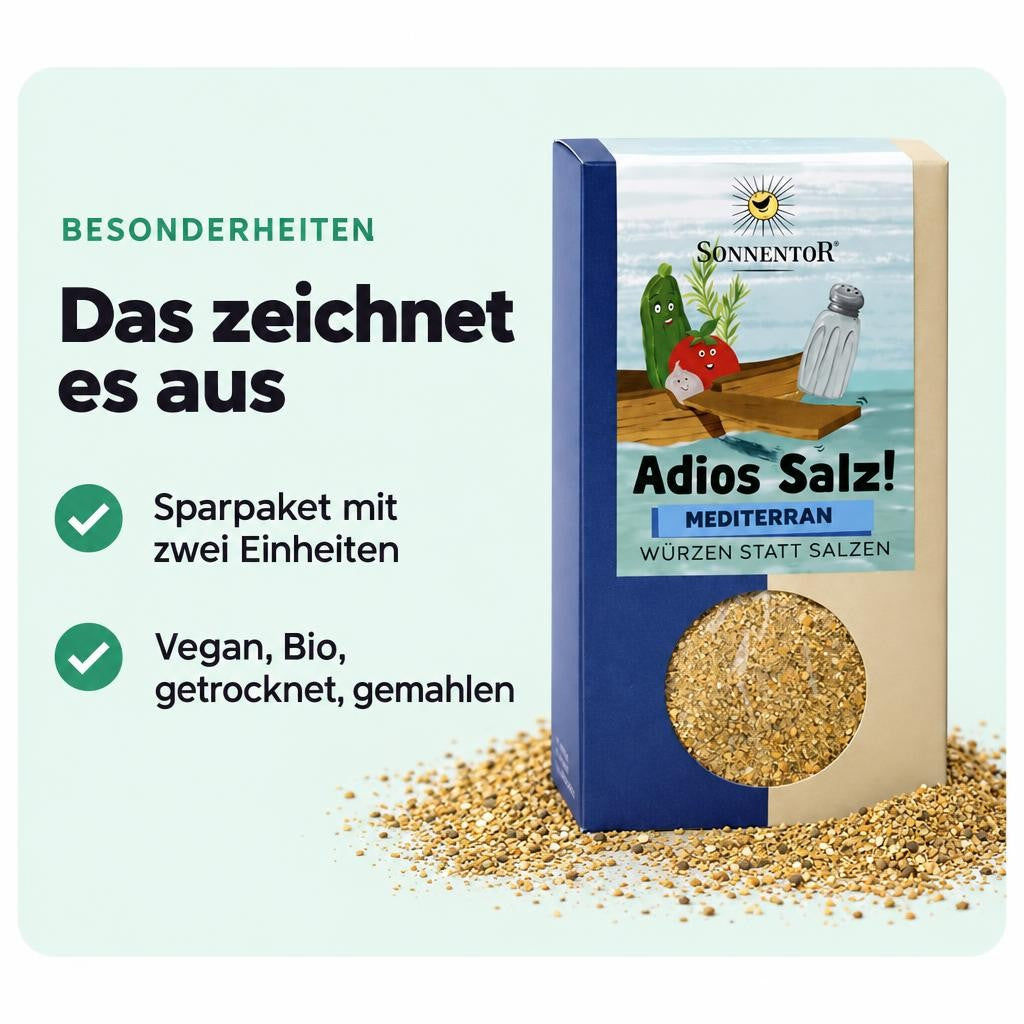 Mediterrane Ausrichtung mit Kräutern und Gemüse