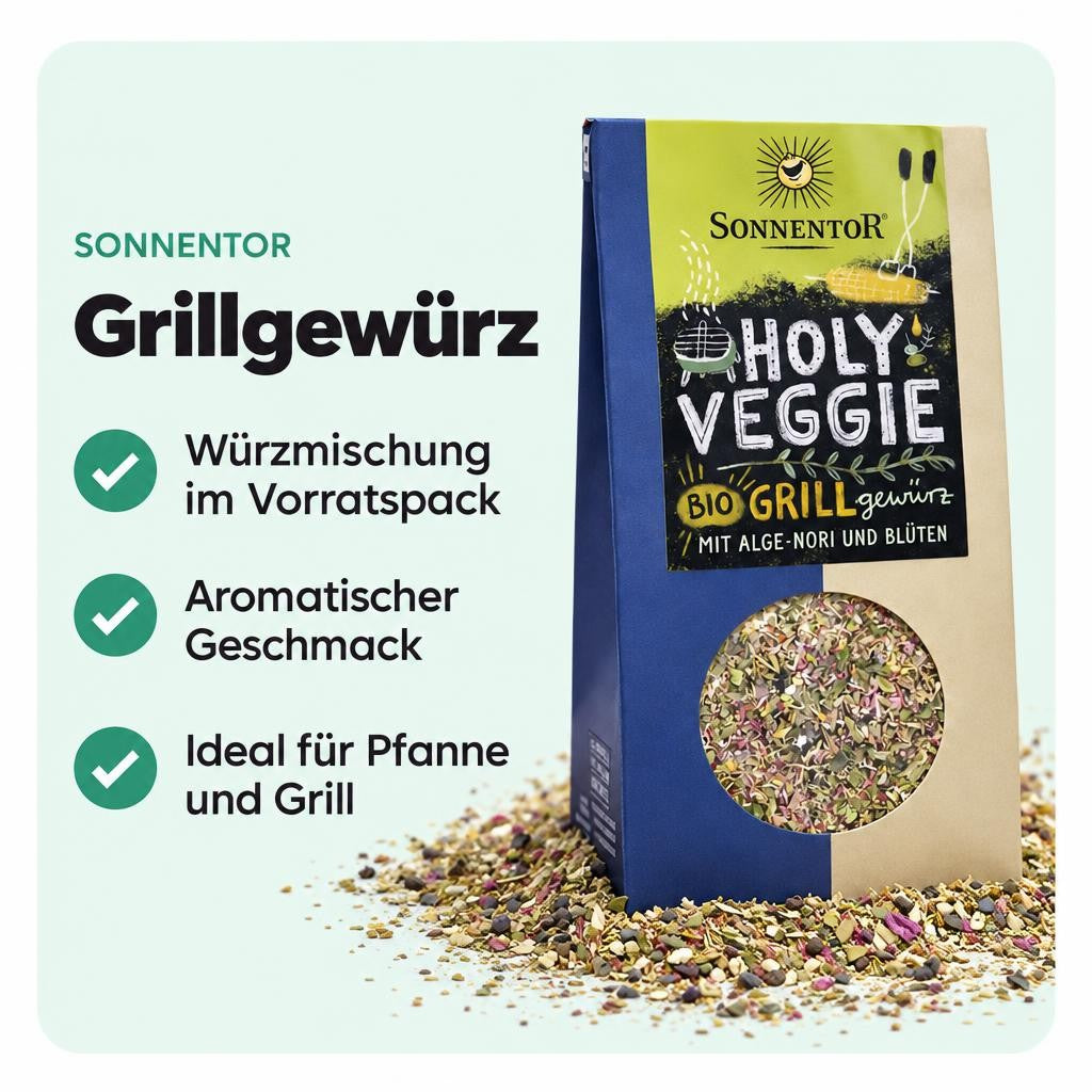 Sonnentor Bio Holy Veggie Grillgewürz Vorrat (6x 30g) – Bild 2