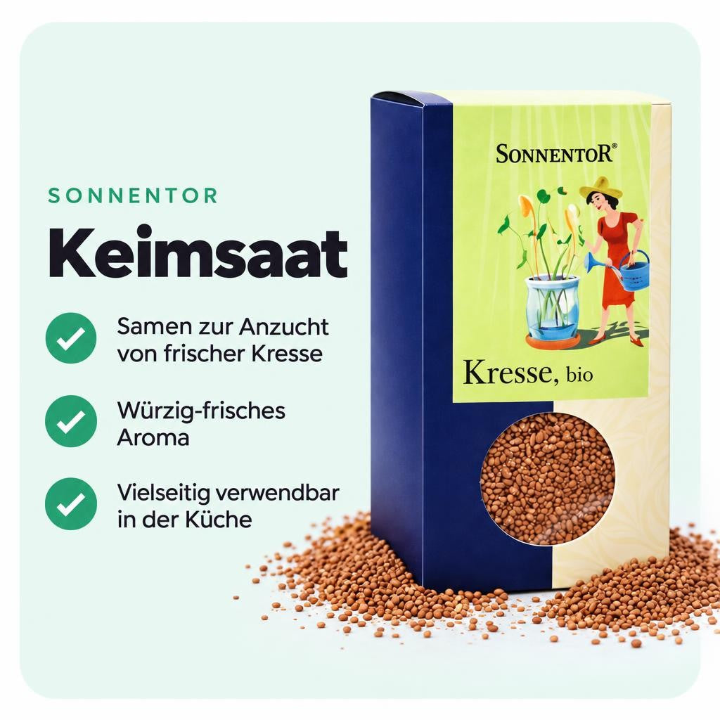 Ziehe frische Kresse-Sprossen für deine Gerichte ganz einfach selbst.