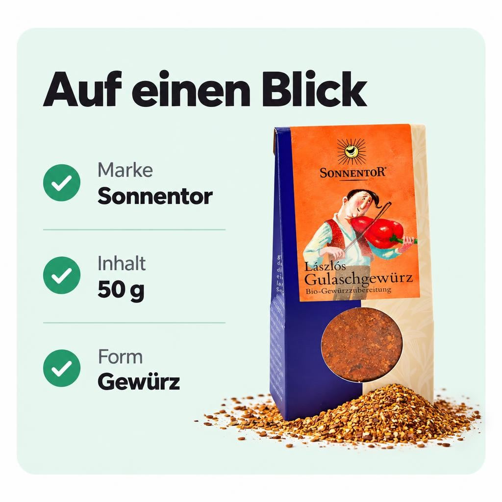 Sonnentor bio Laszlos Gulaschgewürz ab 50g – Bild 3