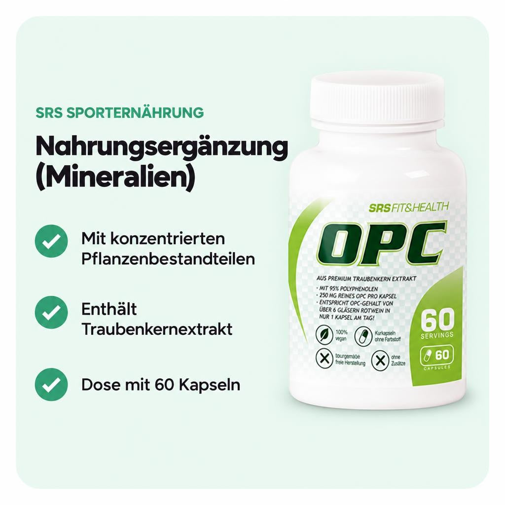 Enthält konzentrierten Traubenkernextrakt in Kapselform.