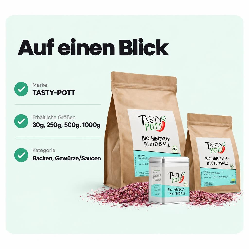 Tasty Pott Bio Hibiskusblütensalz - im Beutel – Bild 3