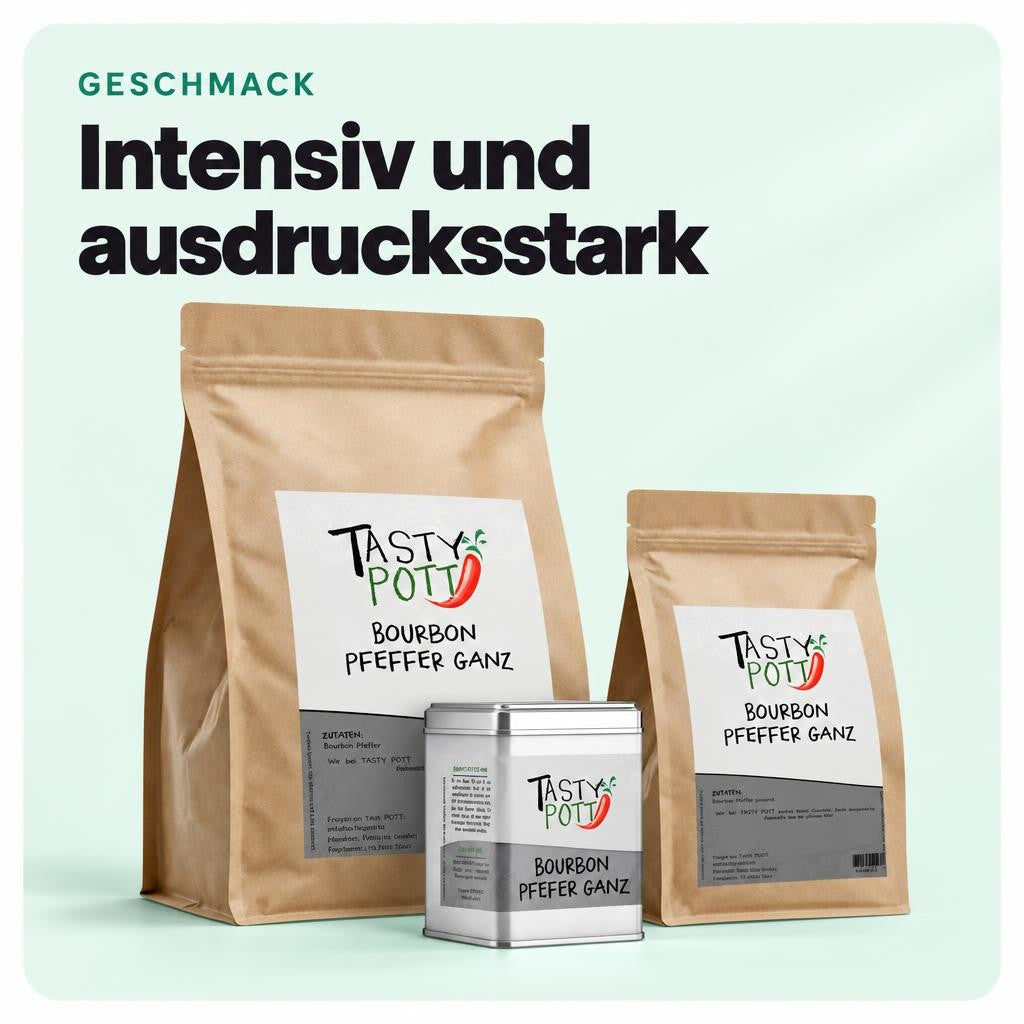 Tasty Pott Bourbon Pfeffer schwarz, ganz - im Beutel – Bild 4