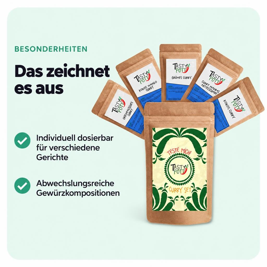 Tasty Pott Curry Set - 5x30g Probiergrößen – Bild 5