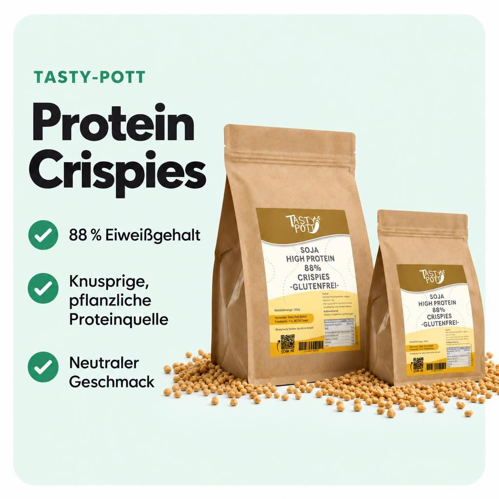 Tasty Pott High Protein Soja Crispies 88% Eiweiß - im Beutel – Bild 2