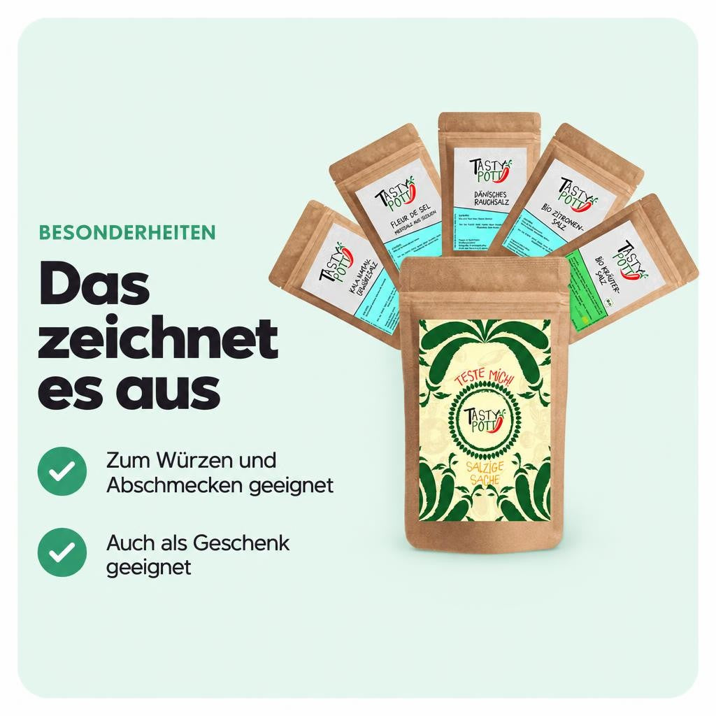 Tasty Pott Probenset 5x30g "Salzige Sache" – Bild 5