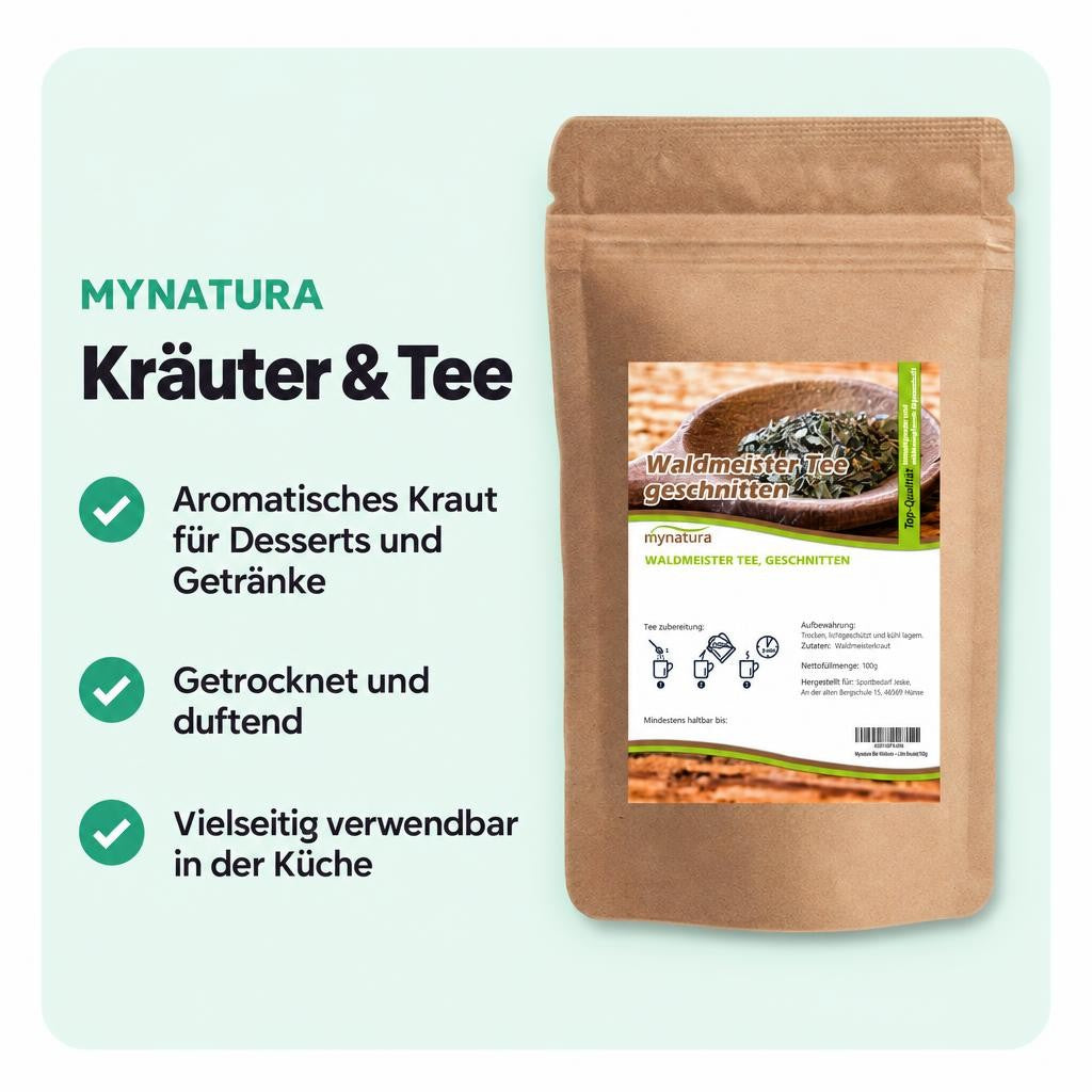 Getrockneter Waldmeister mit charakteristischem Aroma für viele Rezeptideen.