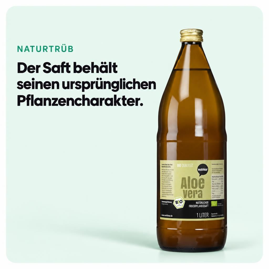 Wohltuer Aloe Vera Frischpflanzensaft naturtrüb - 1000ml – Bild 4
