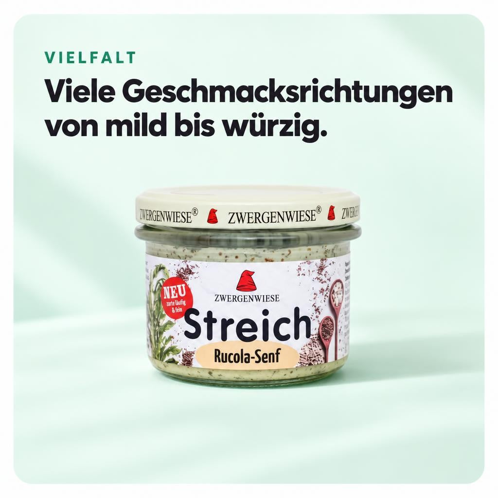 Viele Geschmacksrichtungen von mild bis würzig.