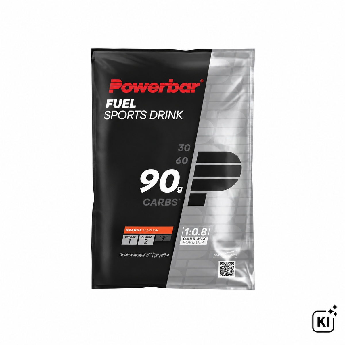 PowerBar Fuel 90 High Carb Sports Drink Orange Portionsbeutel mit Orangengeschmack