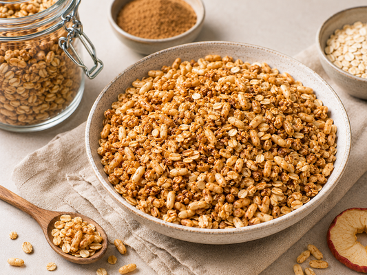 Knusper-Müsli mit Dattelzucker & Soja Protein Crispies