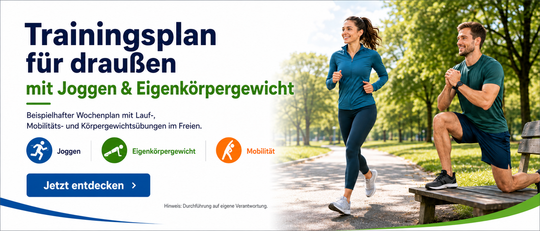 Trainingsplan für draußen - mit Joggen & Eigenkörpergewicht
