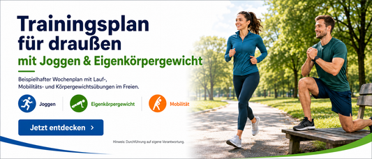 Trainingsplan für draußen - mit Joggen & Eigenkörpergewicht