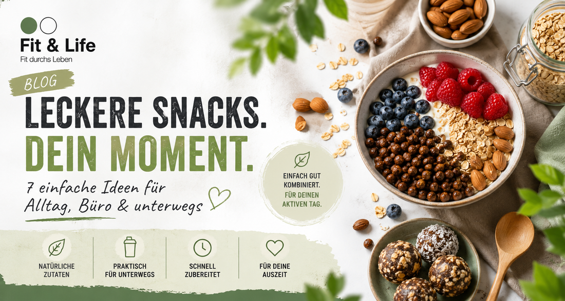Snacks mit Protein: 7 einfache Ideen für Alltag, Büro & unterwegs