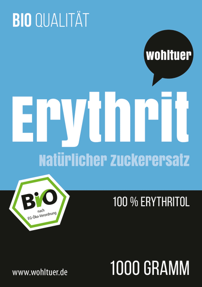 Wohltuer Bio Erythrit Süßmittel  - 1000g