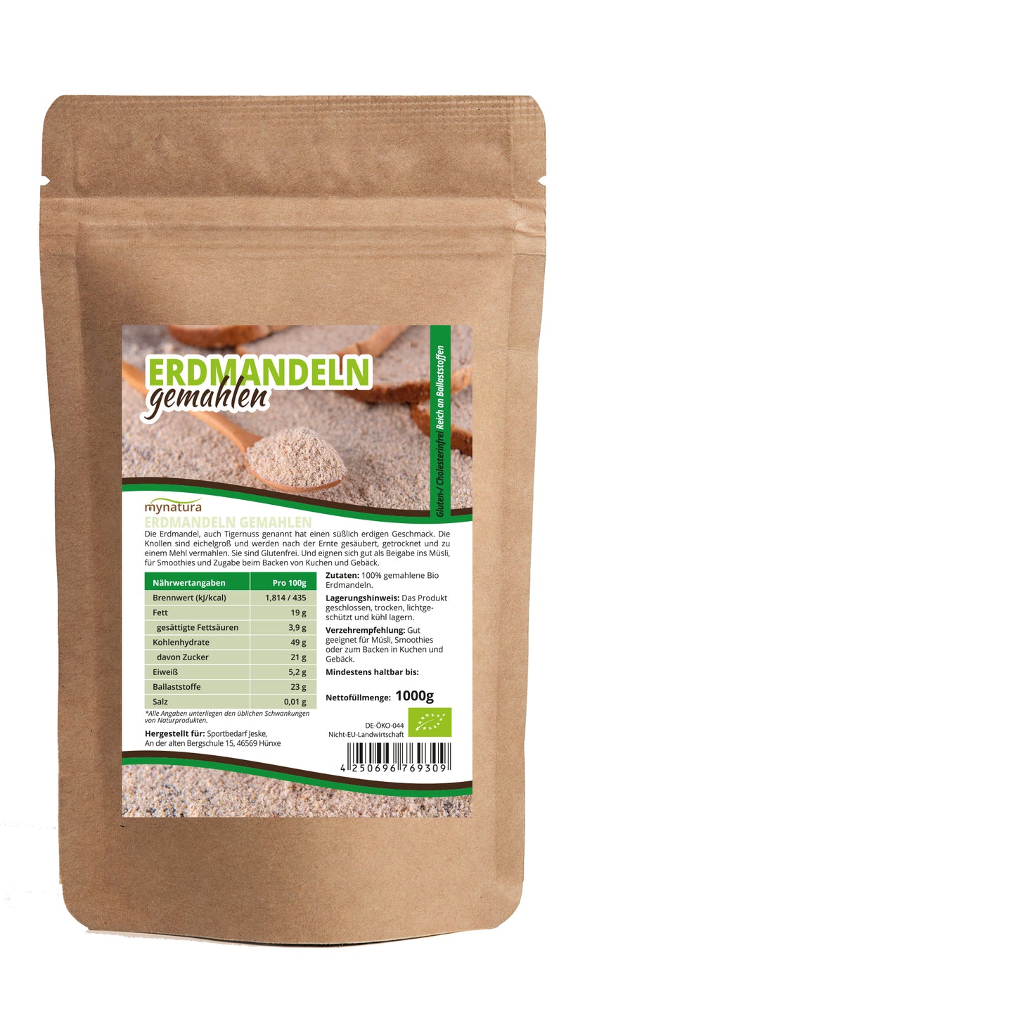 Mynatura Bio Erdmandelmehl - 1000g