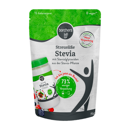 borchers Stevia Streusüße - Alternative zu Zucker, Kalorienarm, Süßungsmittel