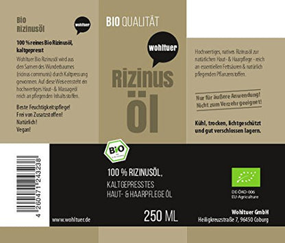 Wohltuer Bio Rizinusöl 250ml