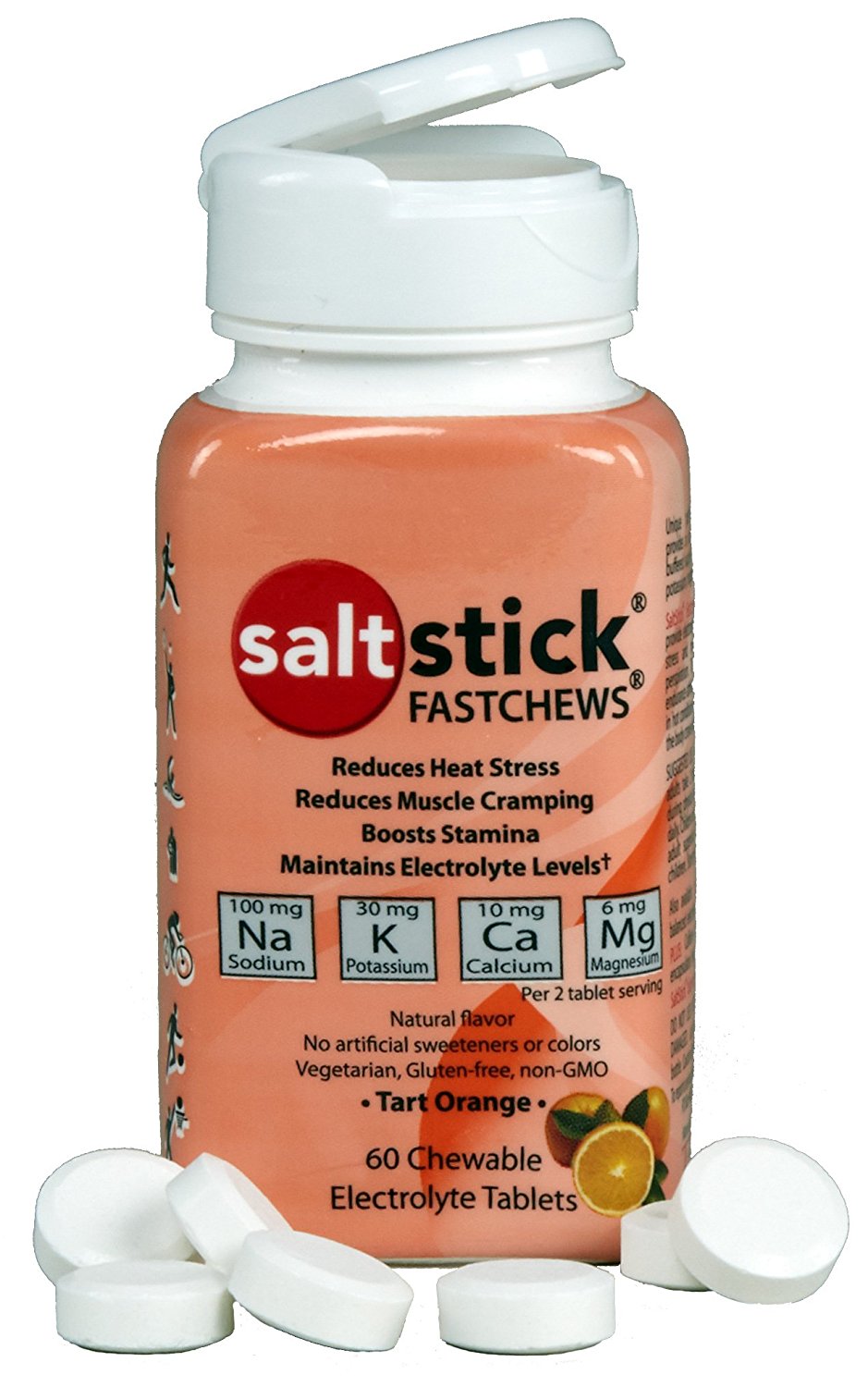 SaltStick Fast Chews Elektrolyt-Kautabletten - 96g (60 Kautabletten)