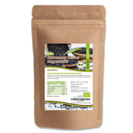 Mynatura Bio Schwarzer Sesam  – ab 1000g - fit and life shop