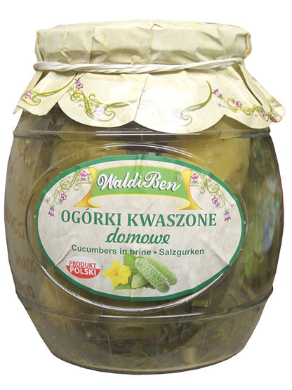 WaldiBen Faßsalzgurken, eingelegt (6x770g) - fit and life shop