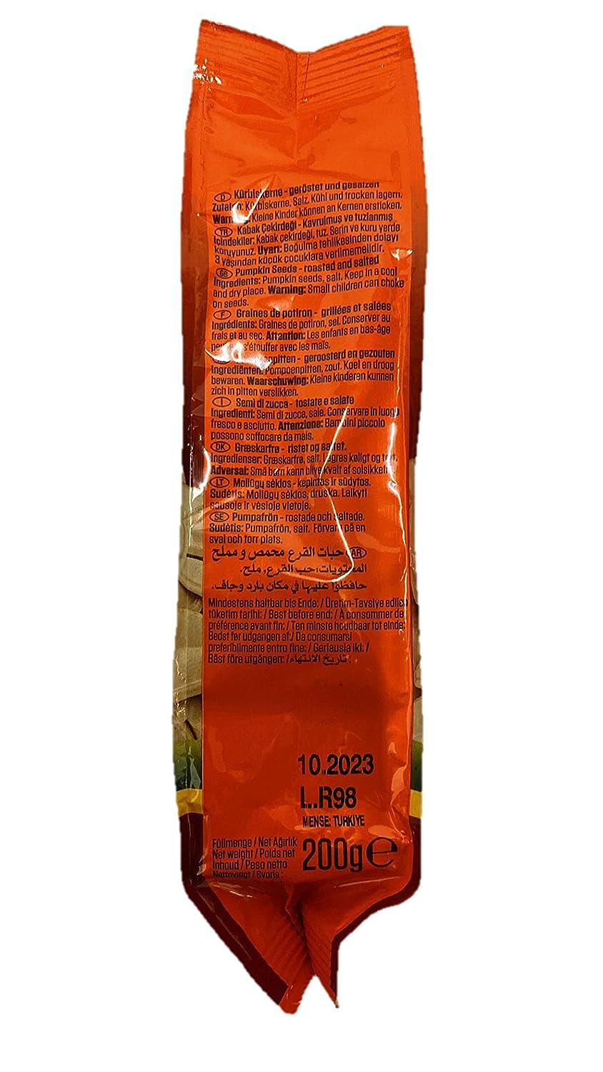 SUNTAT Kürbiskerne ungeschält geröstet & gesalzen (4 x 200 g Packung) - fit and life shop