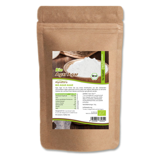 Agar Agar – Pflanzliches Geliermittel & vegane Alternative zu Gelatine | Mynatura - fit and life shop