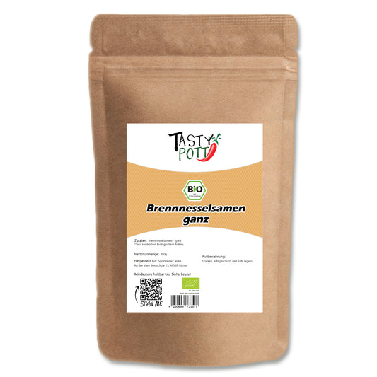 Tasty Pott Bio Brennnesselsamen ganz - im Beutel
