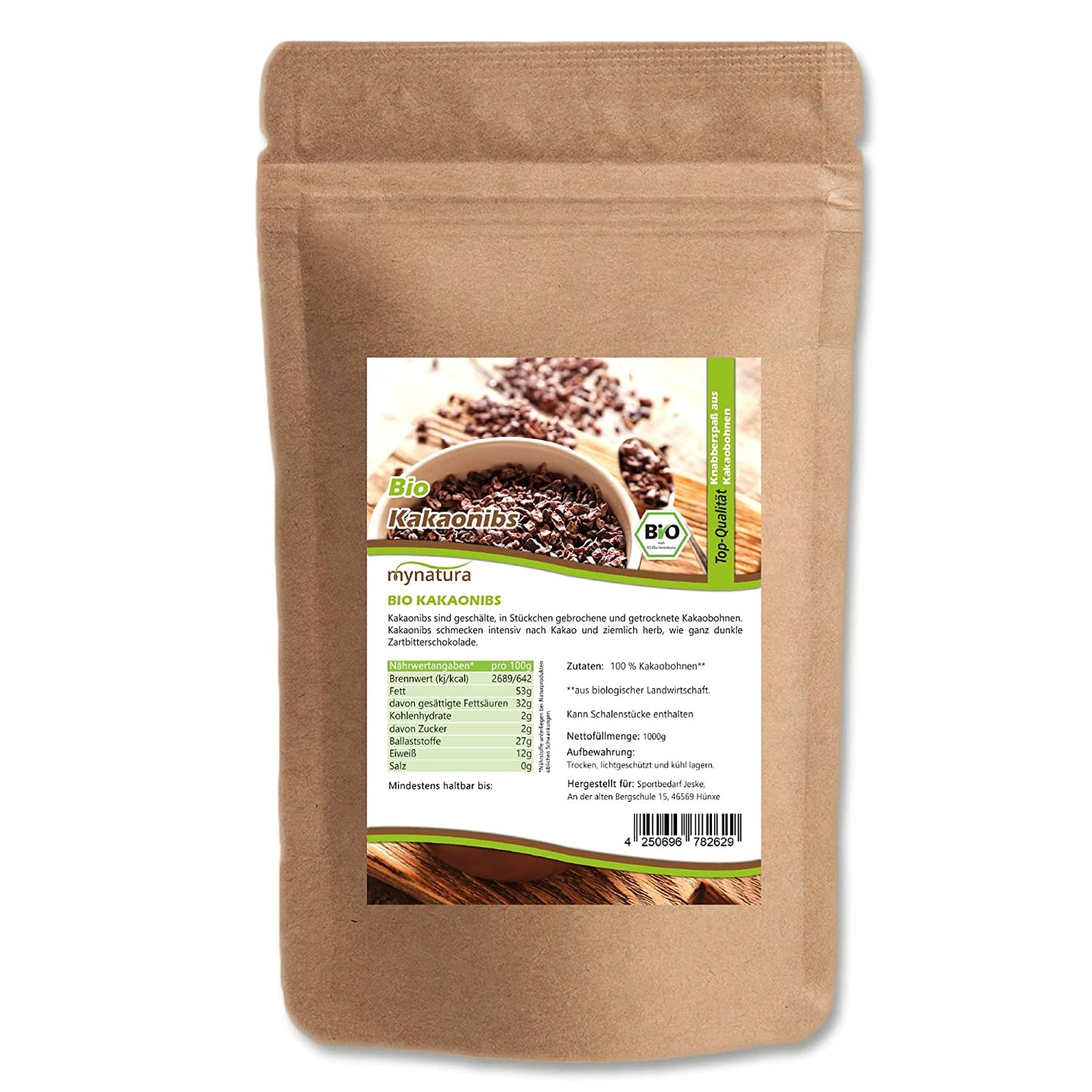 Mynatura Bio Kakaonibs - 1kg Beutel
