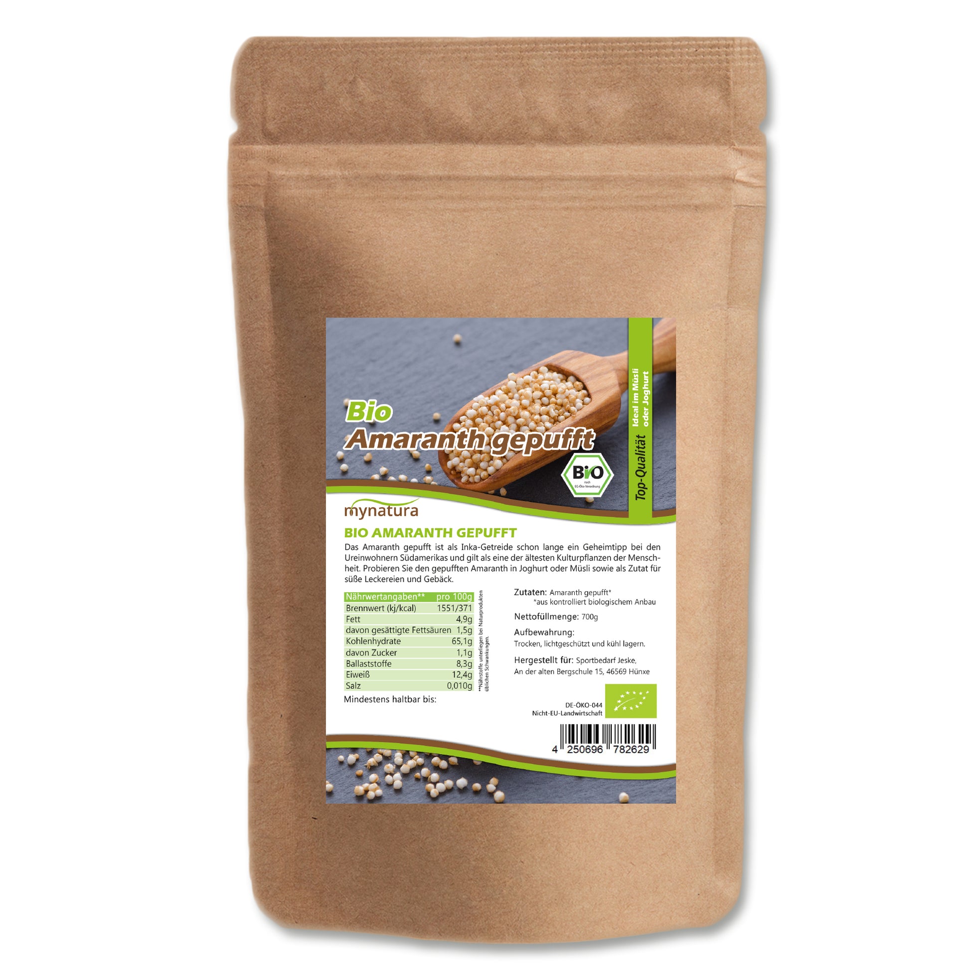Mynatura Bio Amaranth gepufft - ab 700g - fit and life shop