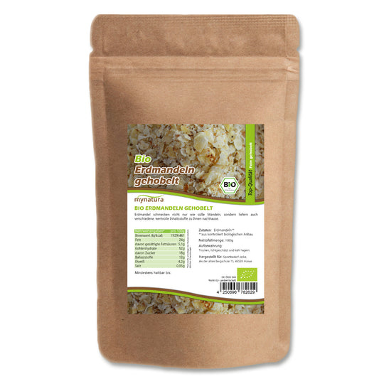 Mynatura gehobelte Erdmandeln Bio – 1kg Beutel