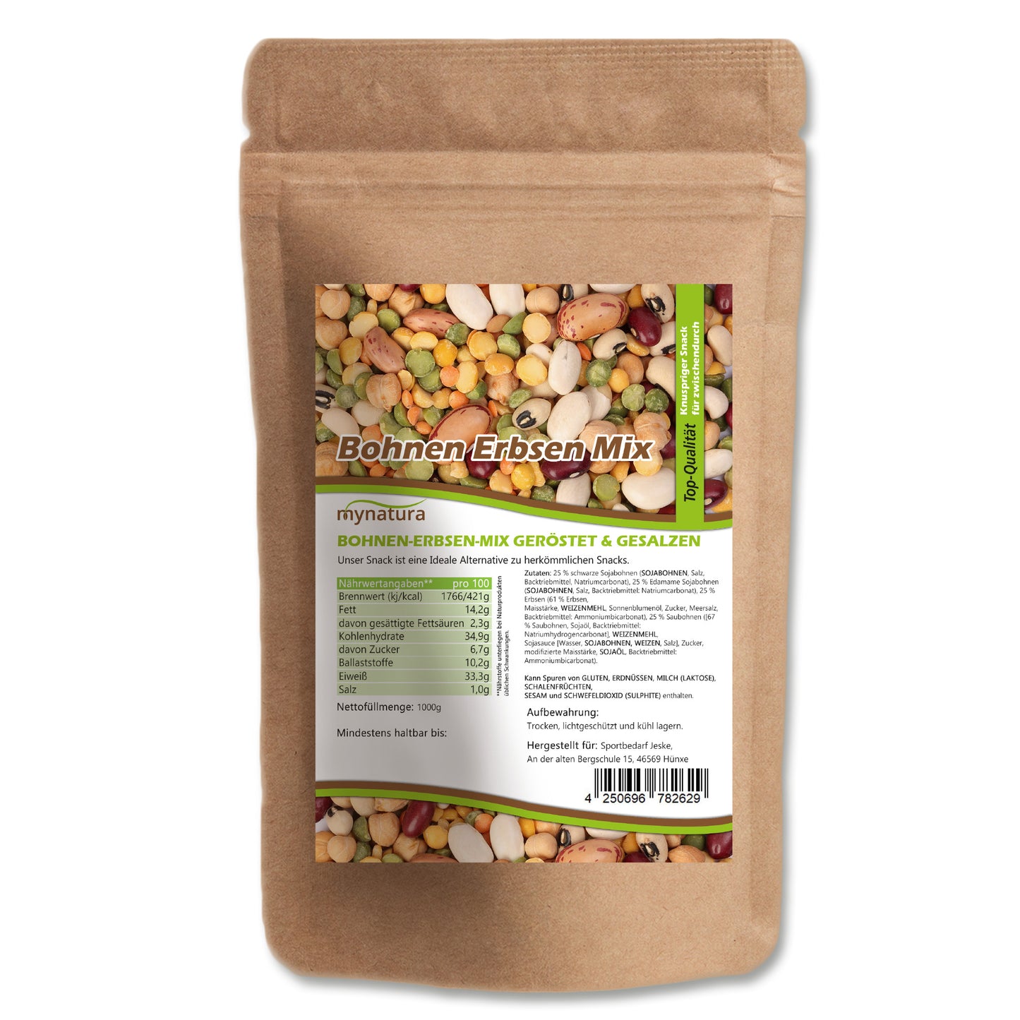 Mynatura Gerösteter Bohnen-Erbsen-Mix – ab 1000g - fit and life shop