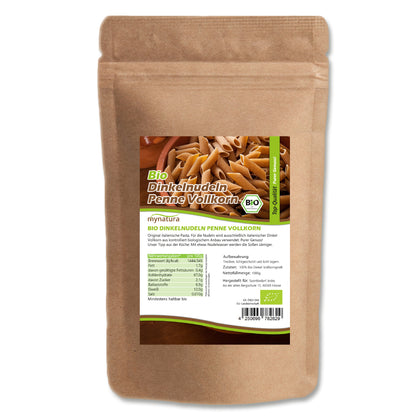 Mynatura Bio Dinkel Penne Vollkorn Nudeln - 1kg Beutel